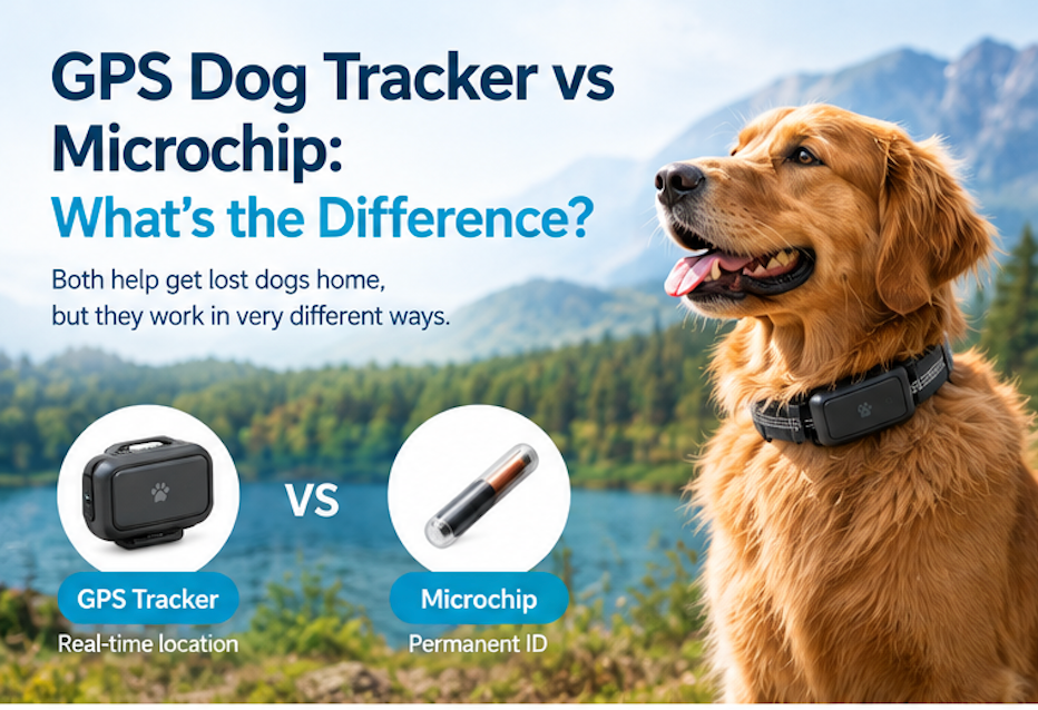 GPS dog tracker vs pet microchip comparison for dog safety - The Claw Co.