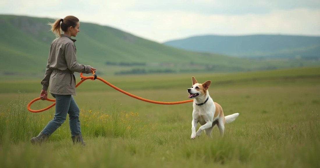 Dog training outdoors with positive reinforcement and distractions