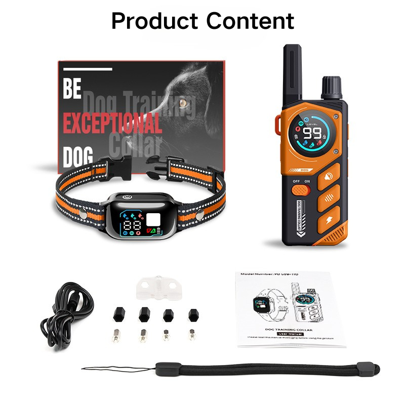 Remote Pet Training Collar & Bark Controller 2-in-1 PD509