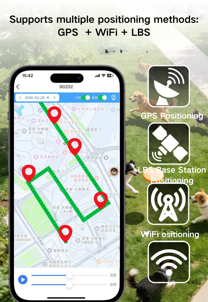 Pet GPS Tracker PD-68 – Real-Time Locator for Cats & Dogs